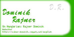 dominik rajner business card